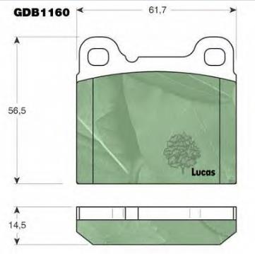 2713360 Volvo pastillas de freno traseras