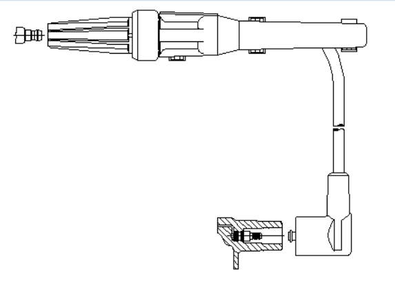 Cable de encendido, cilindro №5 para Renault Safrane (B54)