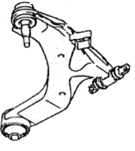 545012D000 Hyundai/Kia Brazo inferior derecho de la suspensión delantera