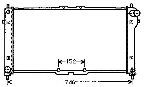 K81715200C Mazda radiador refrigeración del motor