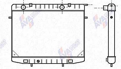 6302003 Opel radiador refrigeración del motor