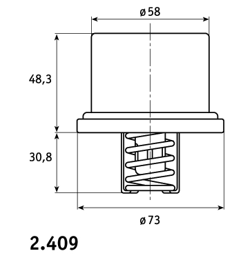 Termostato, refrigerante 170604 Febi