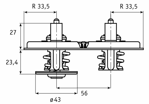 Termostato, refrigerante 111198 Diesel Technic