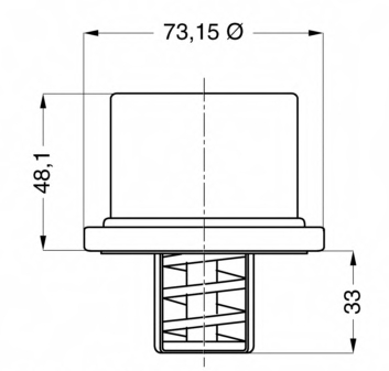 1676306 Volvo termostato, refrigerante