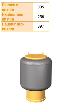 Comprar 0542940030 BPW Bolsa neumática del eje