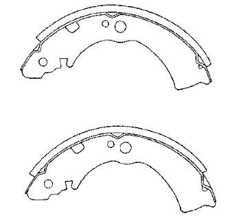 4406018B25 Nissan zapatas de frenos de tambor traseras