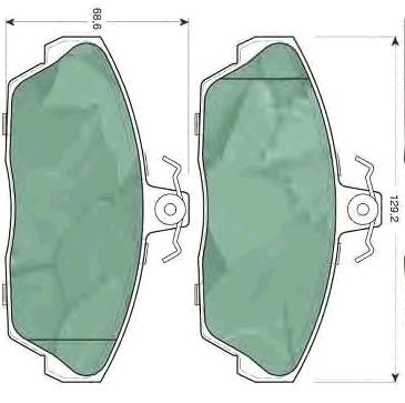 Pastillas freno delanteras Land Rover SFP100360 precio, desde 27,95 EUR
