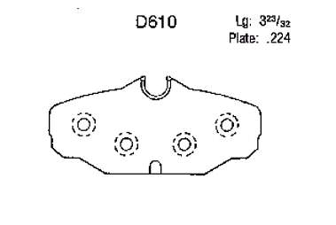 Pastillas de freno traseras 14D610C AC Delco