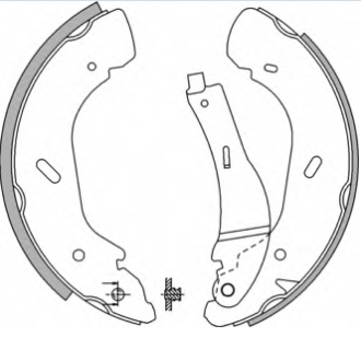 4095038 Ford zapatas de frenos de tambor traseras