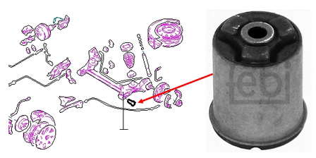 90305431 Opel suspensión, cuerpo del eje trasero