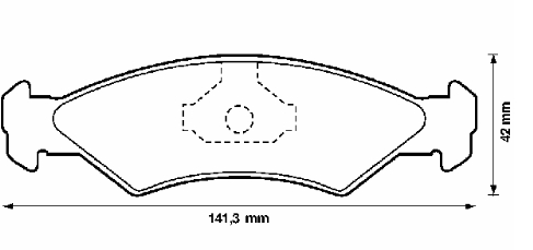 5023993 Ford pastillas de freno delanteras