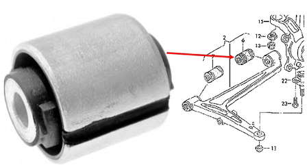 Silentblock de brazo de suspensión VAG 7D0407140 precio, desde 7,56 EUR