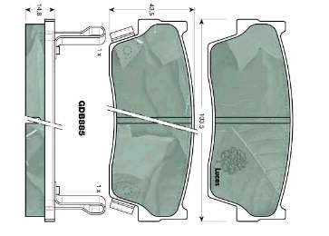 5520060811 Suzuki pastillas de freno delanteras