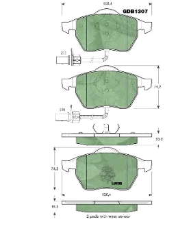 Pastillas de freno delanteras Audi A6 4F2