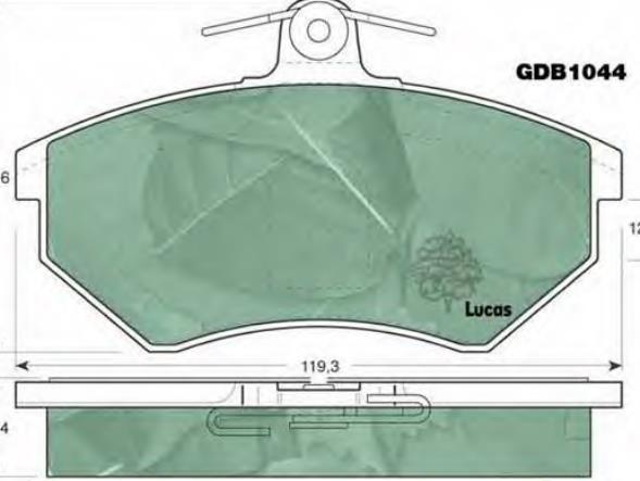 Pastillas de freno delanteras Seat Toledo 1 1L