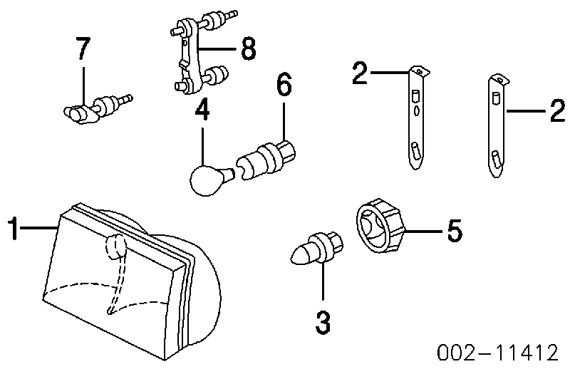 Bombilla Halogena, Luz Alta / Baja K00154882AA Fiat/Alfa/Lancia