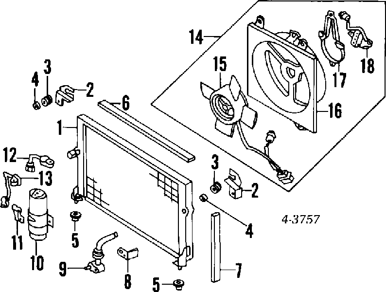 Receptor-secador del aire acondicionado MR227446 Mitsubishi