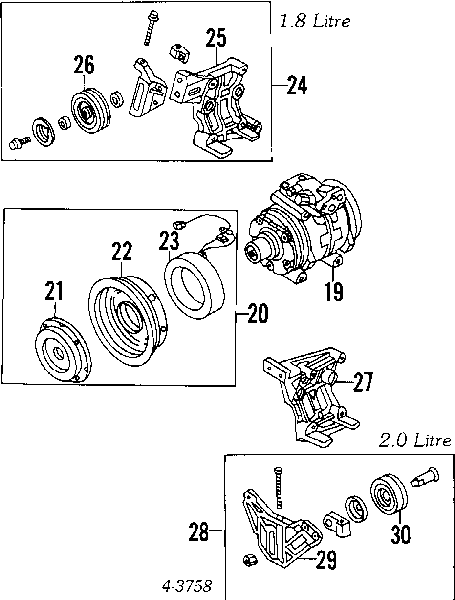 MD178430 Chrysler correa trapezoidal