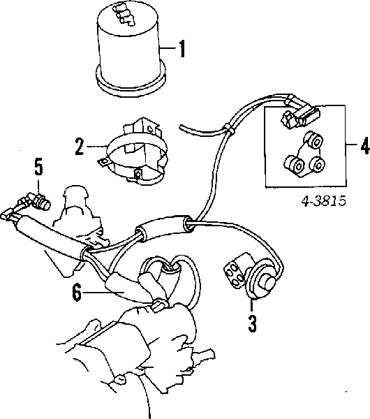 Sensor, presión gas de escape para Mitsubishi Galant (E3A)