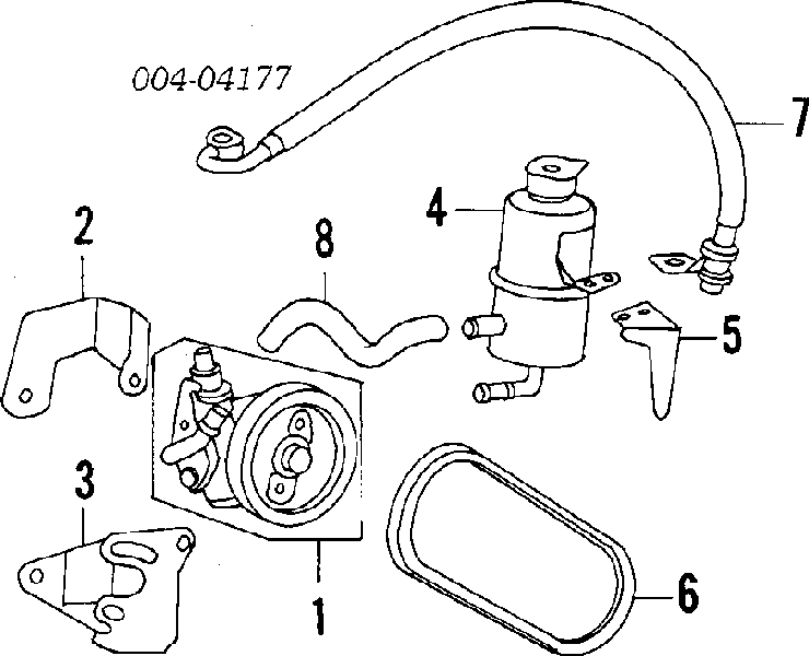 MD185961 Chrysler correa trapezoidal