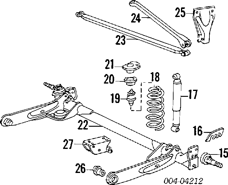 04694773 Chrysler amortiguador trasero