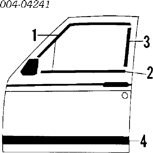 K04723787 Fiat/Alfa/Lancia cristal de espejo retrovisor exterior izquierdo