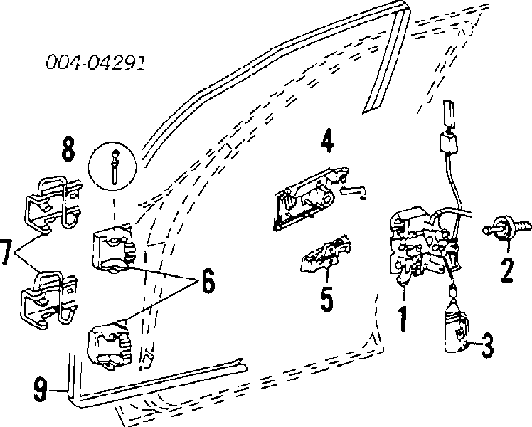 Mecanismo de elevalunas, puerta delantera derecha Fiat Ducato (280)