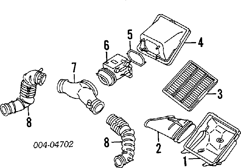 MD620527 Chrysler filtro de aire