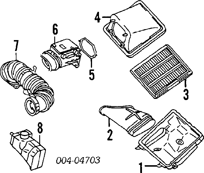 MD183609 Chrysler caudalímetro