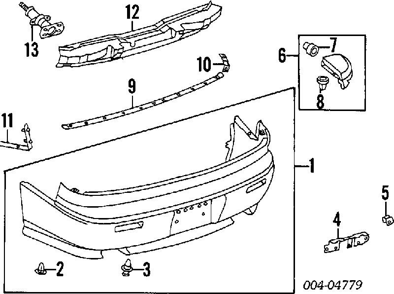 MB547806 Chrysler clips de fijación de pasaruedas de aleta delantera