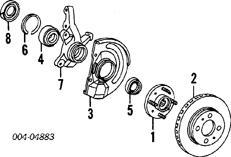 MB618956 Chrysler pinza de freno delantera izquierda