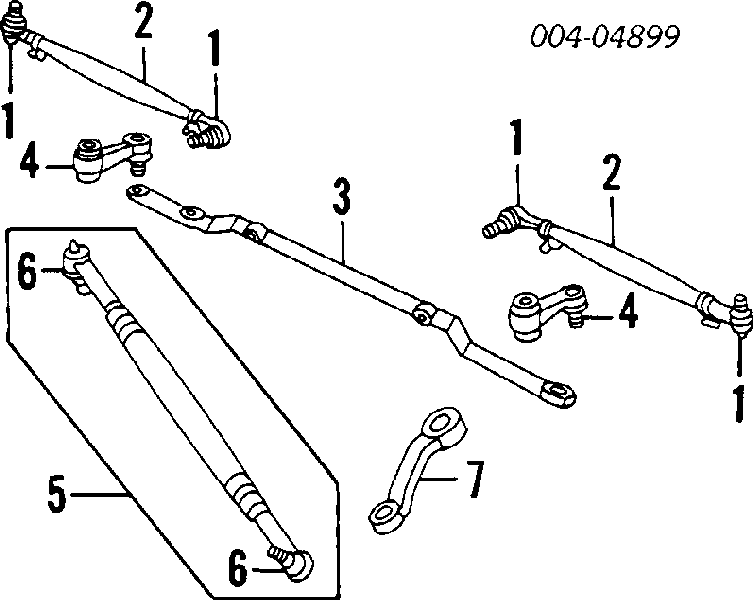 Palanca intermedia de dirección K04088946 Fiat/Alfa/Lancia