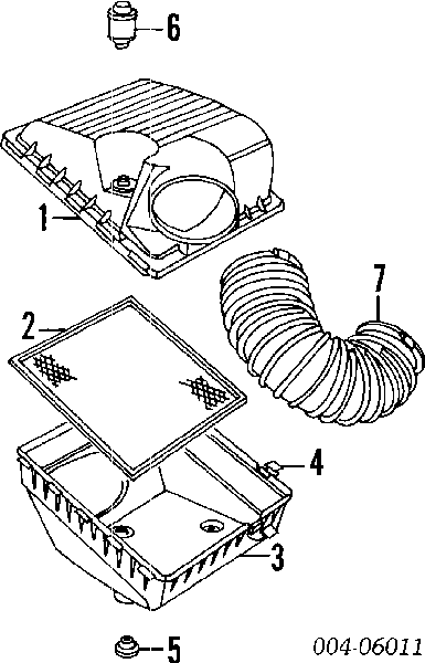 4268295 Chrysler casco de filtro de aire, parte inferior