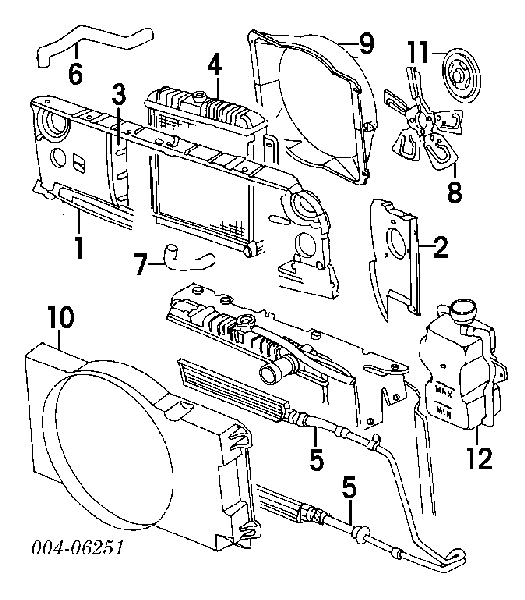 H0060049 Chrysler manguera refrigerante para radiador inferiora