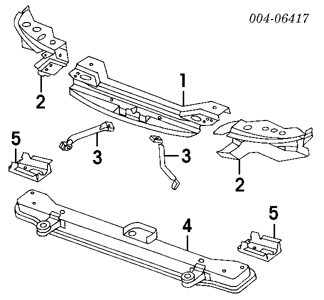 Soporte de radiador vertical (panel de montaje para foco) para Dodge Stratus 
