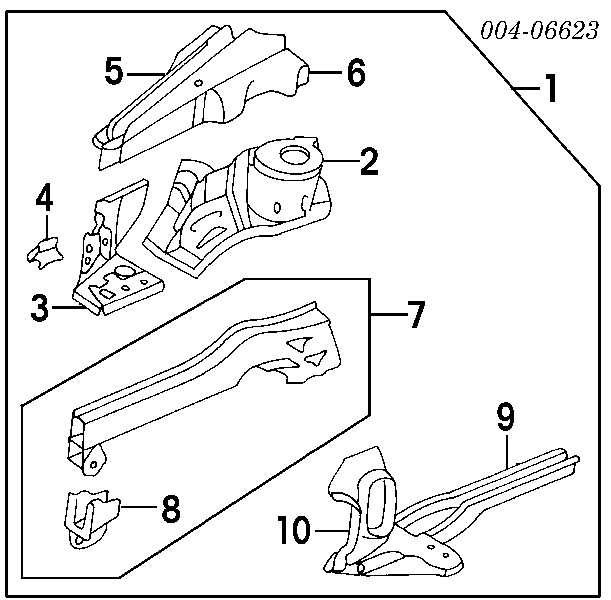 Montaje De Bateria (Soporte) MB241985 Mitsubishi