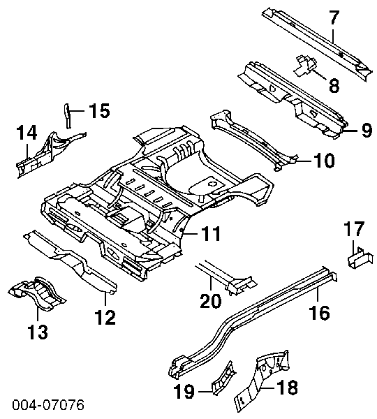 4646108 Chrysler correa trapezoidal