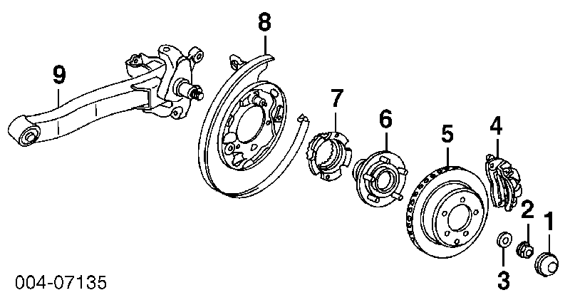 MB857331 Chrysler pinza de freno trasera izquierda