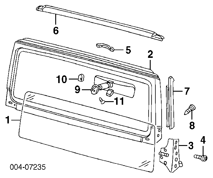 55156172AA Chrysler retrovisor interior