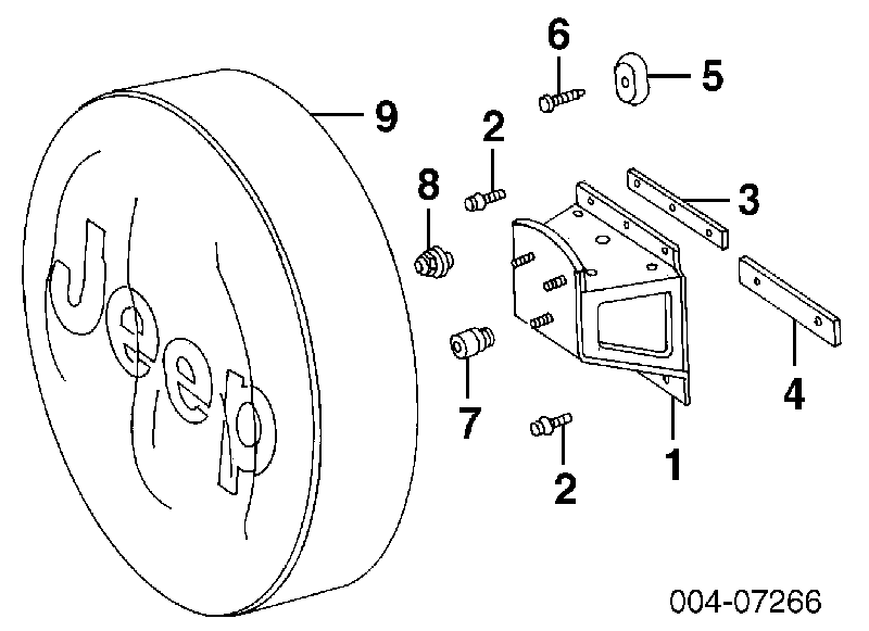 6036310AA Chrysler tuerca de rueda