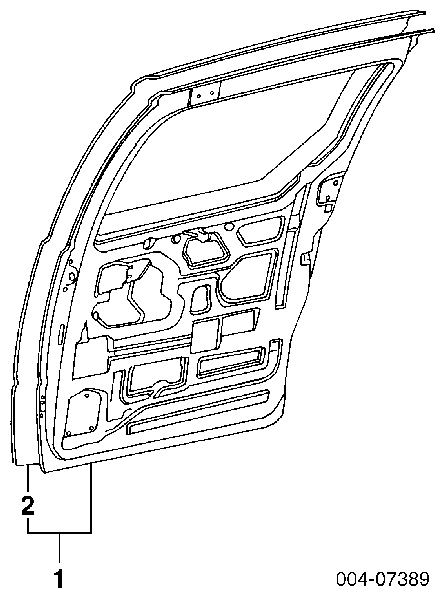 Puerta trasera izquierda para Chrysler Voyager 