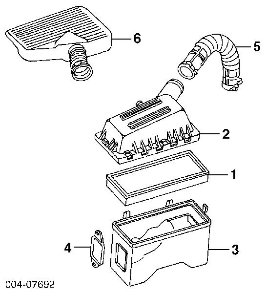 Casco de filtro de aire, parte superior para Jeep Cherokee 