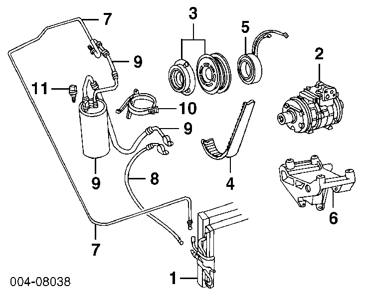 Receptor-secador del aire acondicionado K55116120 Fiat/Alfa/Lancia