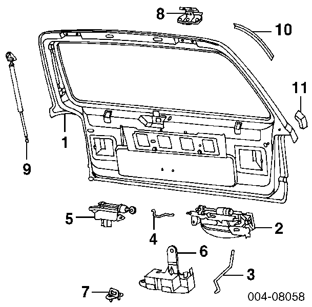 Cilindro de cerradura de maletero para Jeep Grand Cherokee 
