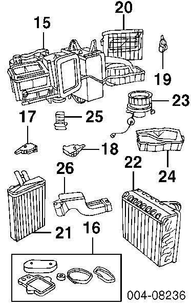 04734770AC Chrysler elemento de reglaje valvula mezcladora actuador de compuerta