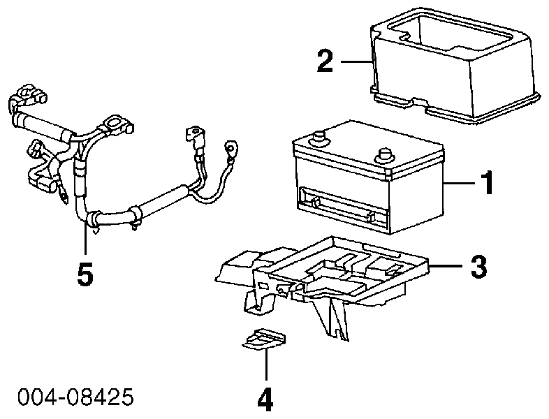 K55137183AC Fiat/Alfa/Lancia montaje de bateria (soporte)