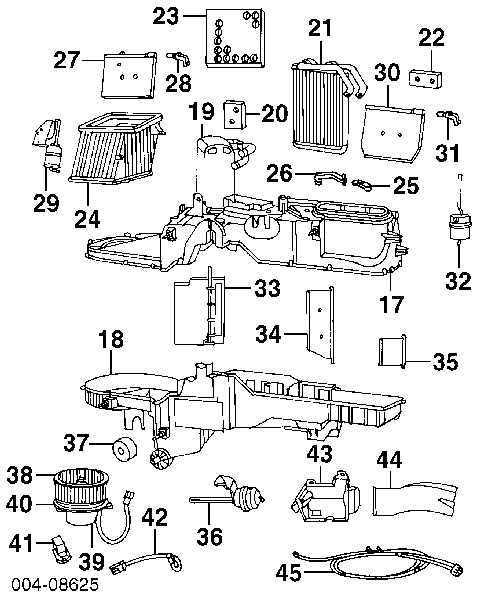 5015866AA Chrysler motor eléctrico, ventilador habitáculo