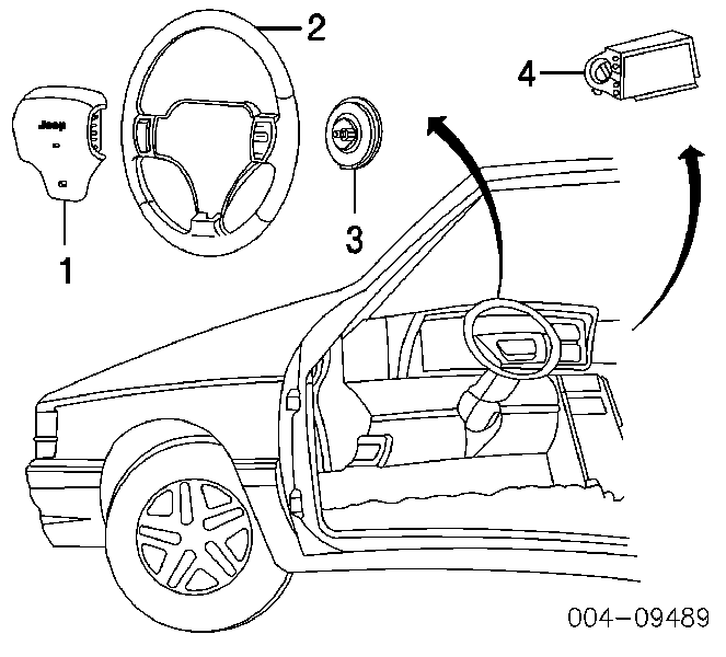 5082050 Chrysler anillo de airbag