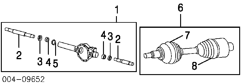 52114556AA China árbol de transmisión delantero