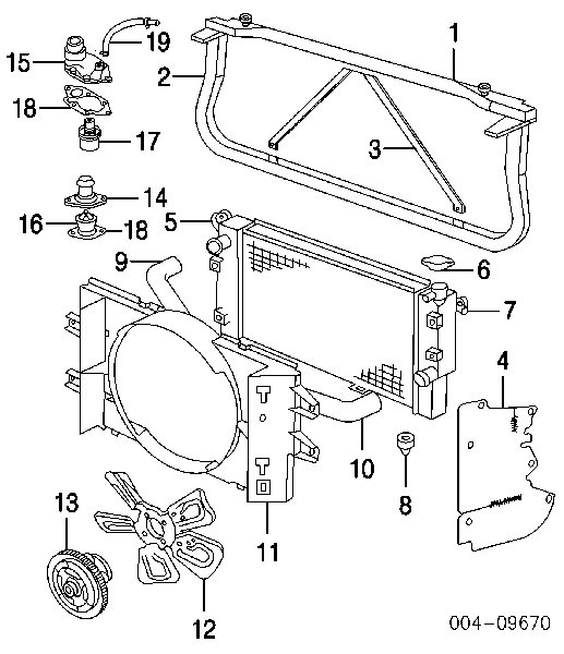 Embrague, ventilador del radiador 49610 NRF